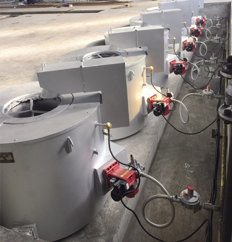 燃气式坩埚炉 燃气式坩埚炉